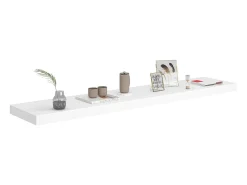 Prateleira* Prateleira de parede suspensa 120x23,5x3,8 cm MDF PT879775 Branco
