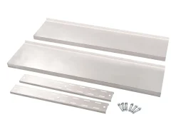 vidaxl Prateleira de parede suspensa 2 níveis 120x30 cm aço inoxidável^ Prateleira