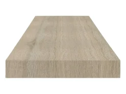 Prateleira* Prateleira de parede suspensa 80x23,5x3,8 cm MDF cor carvalho PT433524 Castanho