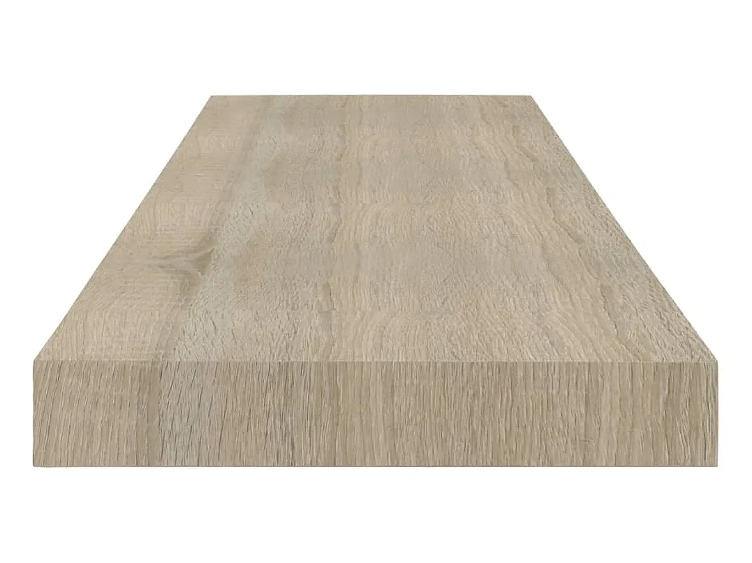 Prateleira* Prateleira de parede suspensa 80x23,5x3,8 cm MDF cor carvalho PT433524 Castanho