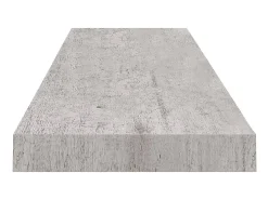 Best Prateleira de parede suspensa 90x23,5x3,8 cm MDF cinza cimento PT107565 Cinzento