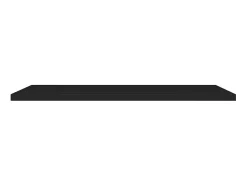 Clearance Prateleira de parede suspensa 120x23,5x3,8 cm MDF PT611648 Preto