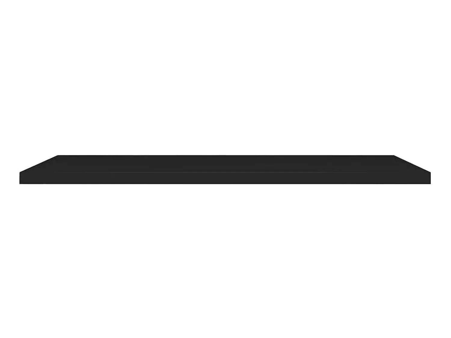 Clearance Prateleira de parede suspensa 120x23,5x3,8 cm MDF PT611648 Preto