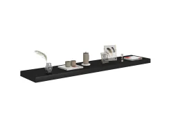 Clearance Prateleira de parede suspensa 120x23,5x3,8 cm MDF PT611648 Preto