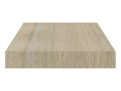 Prateleira de parede suspensa 40x23x3,8 cm MDF cor carvalho PT436896 Castanho