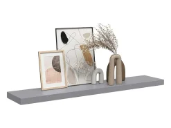 Prateleira*vidaxl Prateleira de parede suspensa 120x23,5x3,8 cm MDF Cinzento