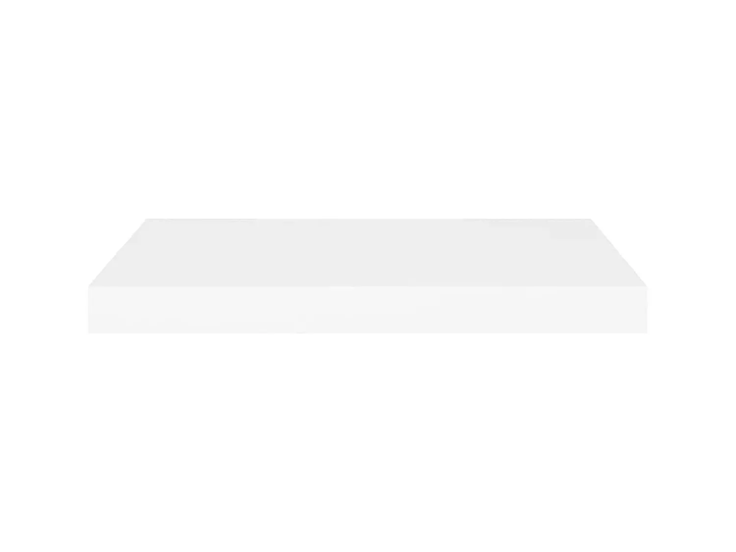 Outlet Prateleira de parede suspensa 60x23,5x3,8 cm MDF PT551541 Branco