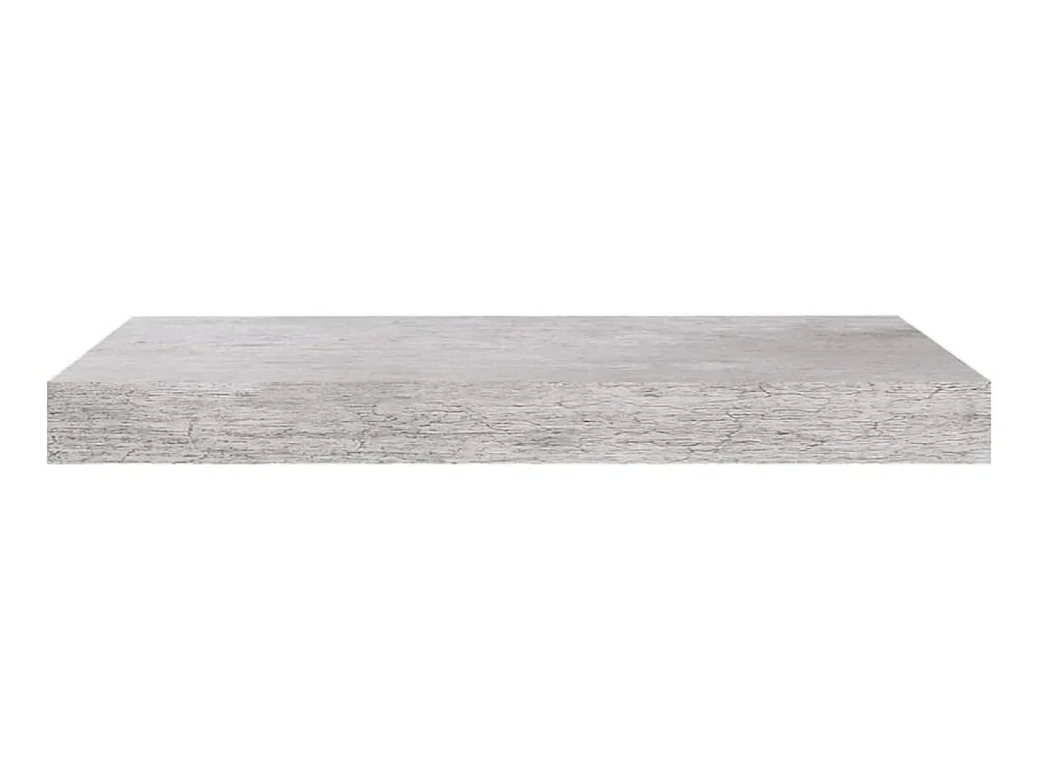 New Prateleira de parede suspensa 50x23x3,8 cm MDF cimento PT806601 Cinzento