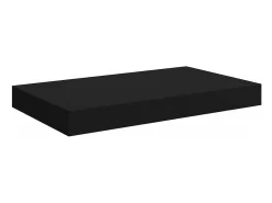 Prateleira*vidaxl Prateleira de parede suspensa 40x23x3,8 cm MDF Preto