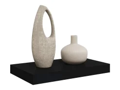 Prateleira*vidaxl Prateleira de parede suspensa 40x23x3,8 cm MDF Preto