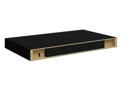 Prateleira*vidaxl Prateleira de parede suspensa 40x23x3,8 cm MDF Preto