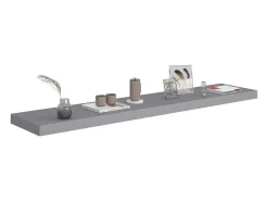 Prateleira de parede suspensa 120x23,5x3,8 cm MDF PT147275^ Prateleira