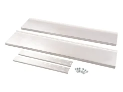Prateleira| Prateleira de parede suspensa 2 níveis 150x30 cm aço inoxidável PT442596 Cinzento