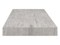 Prateleira* Prateleira de parede suspensa 60x23,5x3,8 cm MDF cinza cimento PT467164 Cinzento