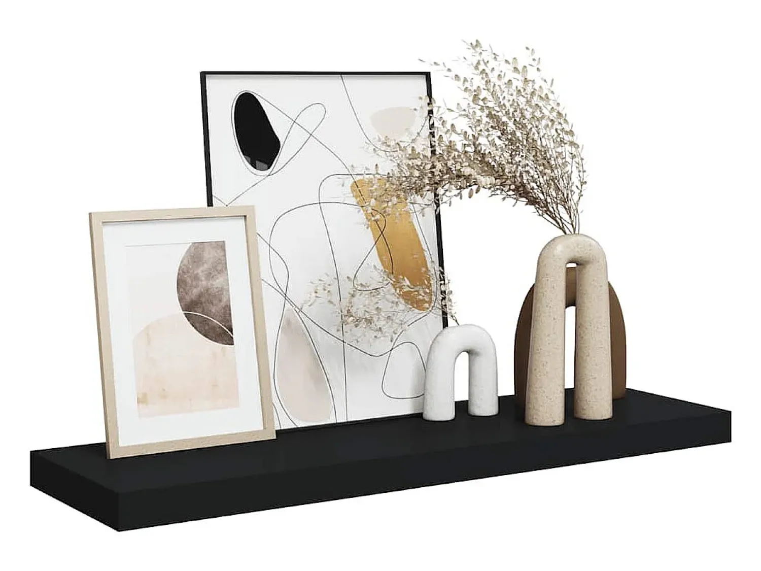 vidaxl Prateleira de parede suspensa 80x23,5x3,8 cm MDF^ Prateleira