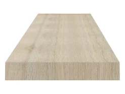 Prateleira| Prateleira de parede suspensa 120x23,5x3,8 cm MDF cor carvalho PT394770 Castanho
