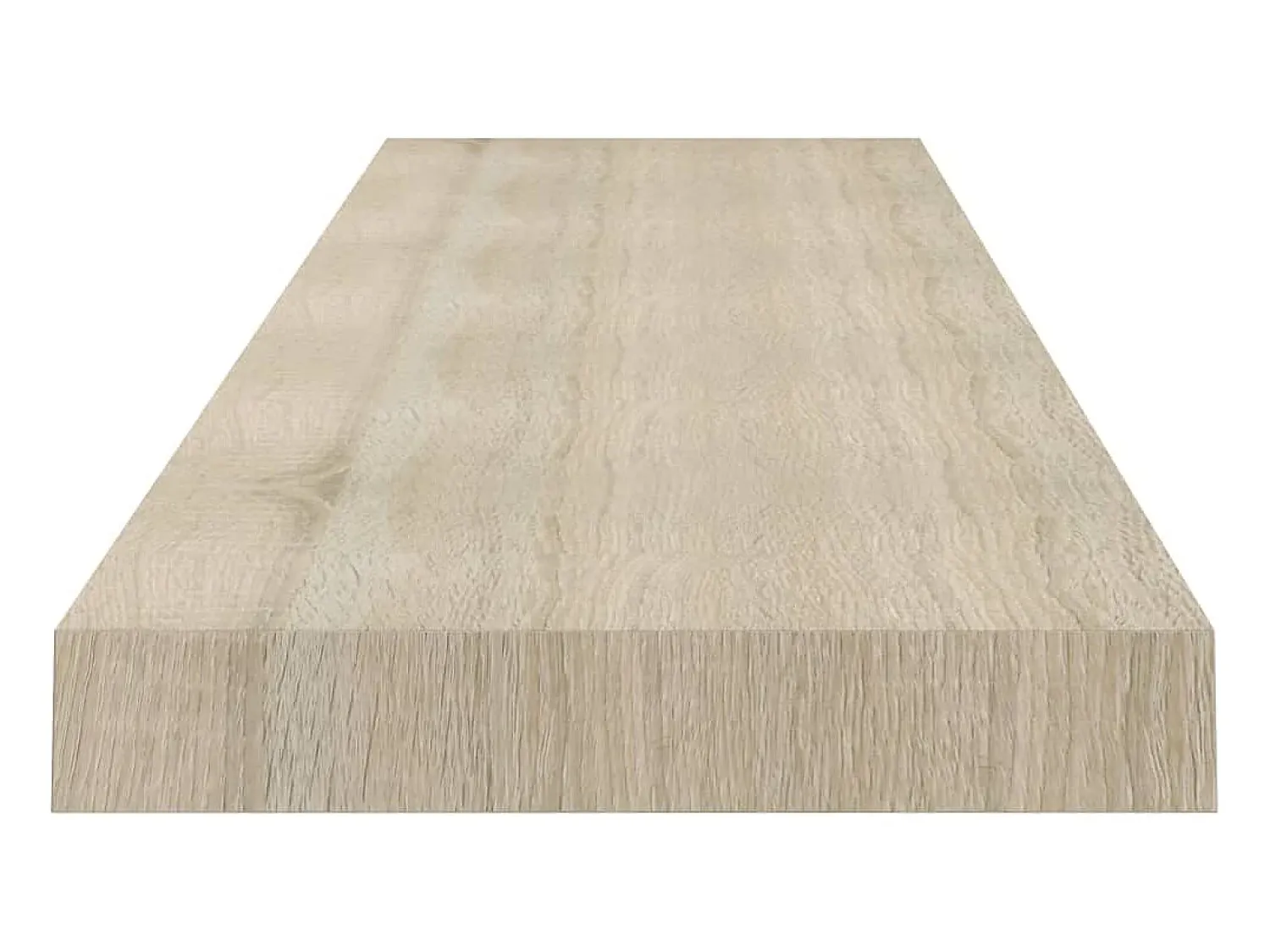 Prateleira| Prateleira de parede suspensa 120x23,5x3,8 cm MDF cor carvalho PT394770 Castanho