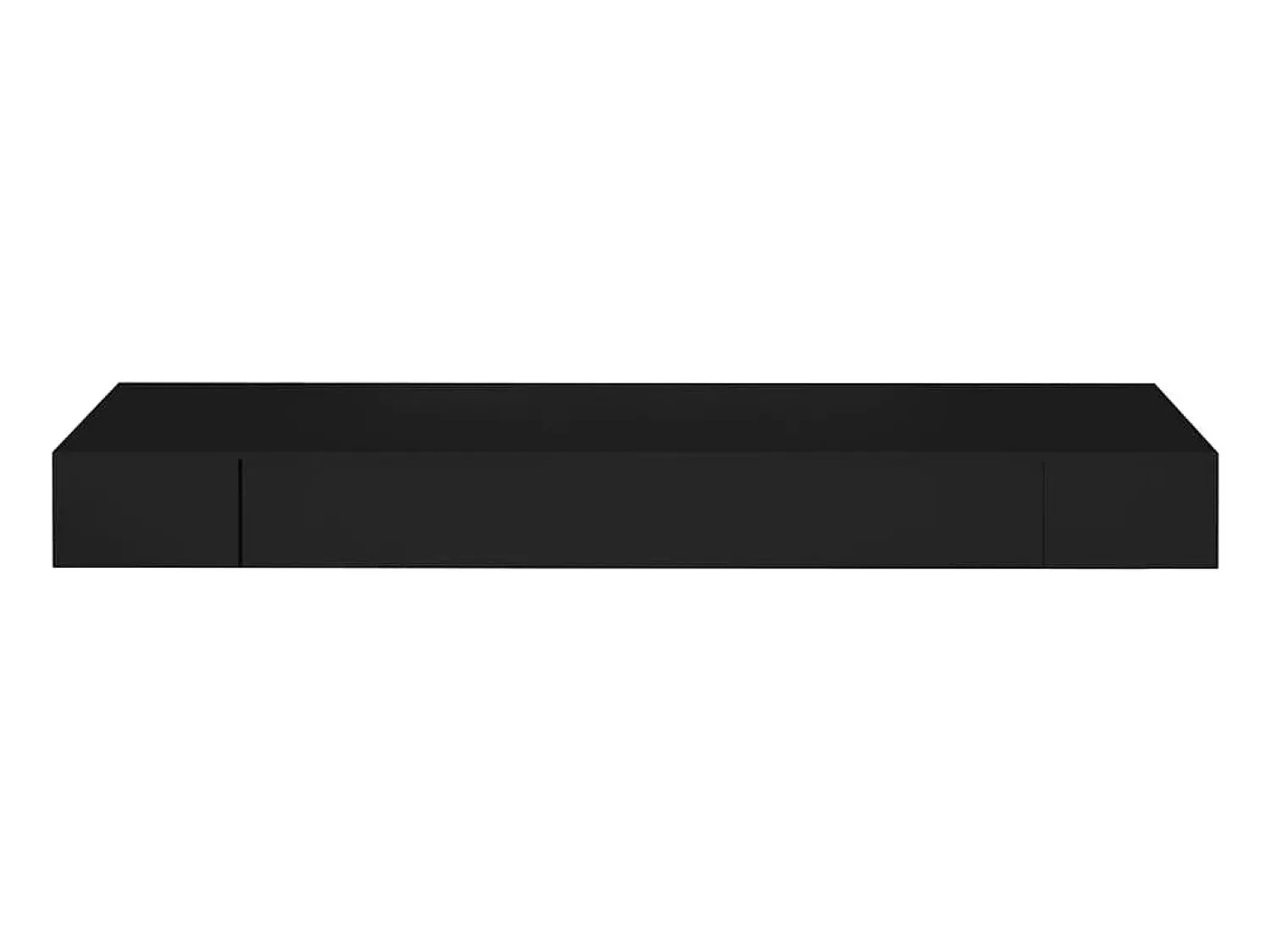Prateleira de parede suspensa com gaveta 80x25x8 cm PT364089 Preto