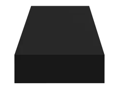 Prateleira de parede suspensa com gaveta 80x25x8 cm PT364089 Preto
