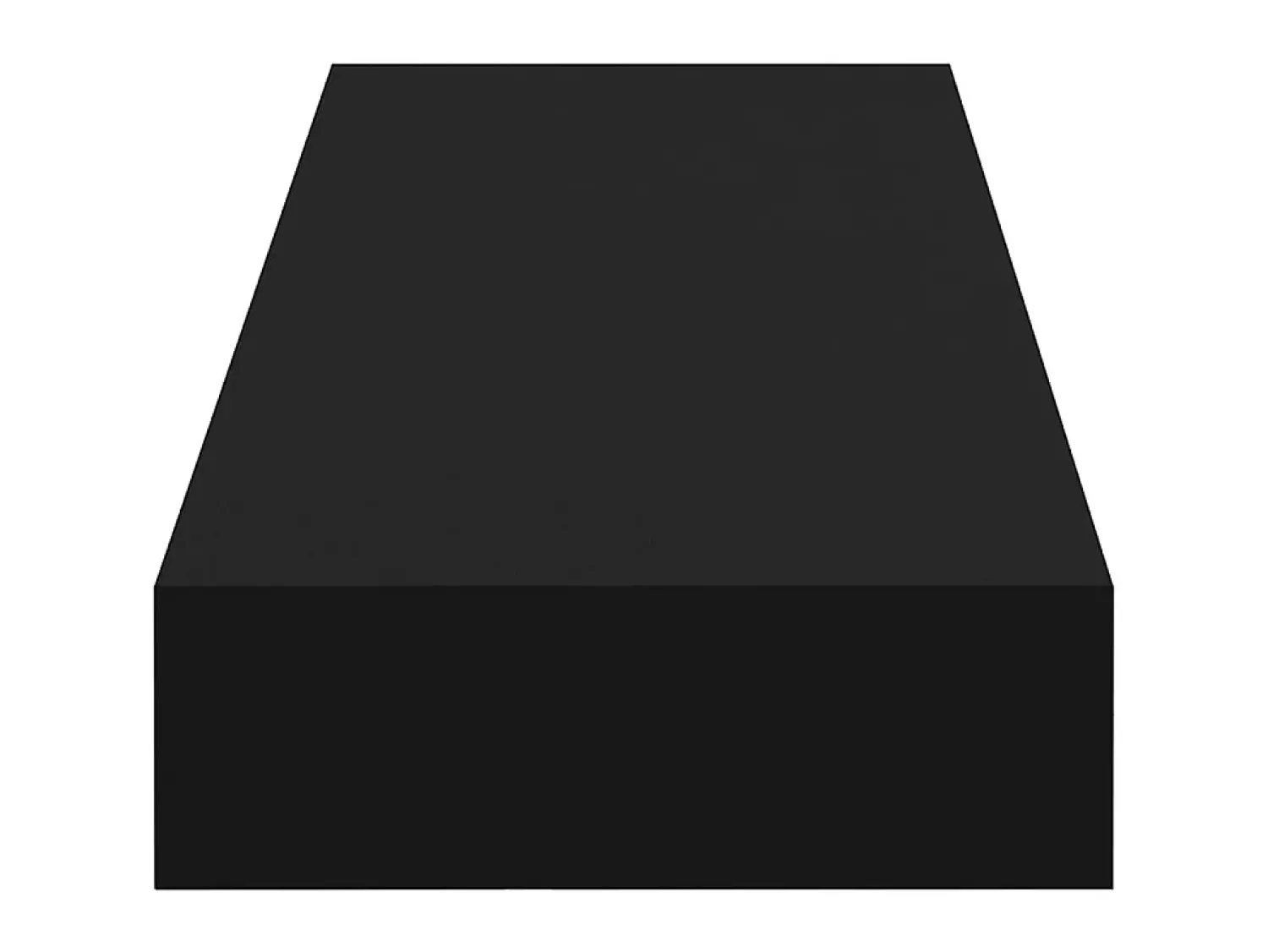 Prateleira de parede suspensa com gaveta 80x25x8 cm PT364089 Preto