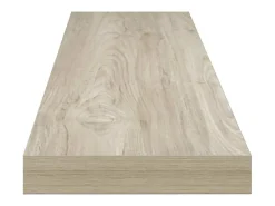 vidaxl Prateleira de parede suspensa 120x23,5x3,8 cm MDF cor carvalho^ Prateleira