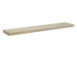 vidaxl Prateleira de parede suspensa 120x23,5x3,8 cm MDF cor carvalho^ Prateleira