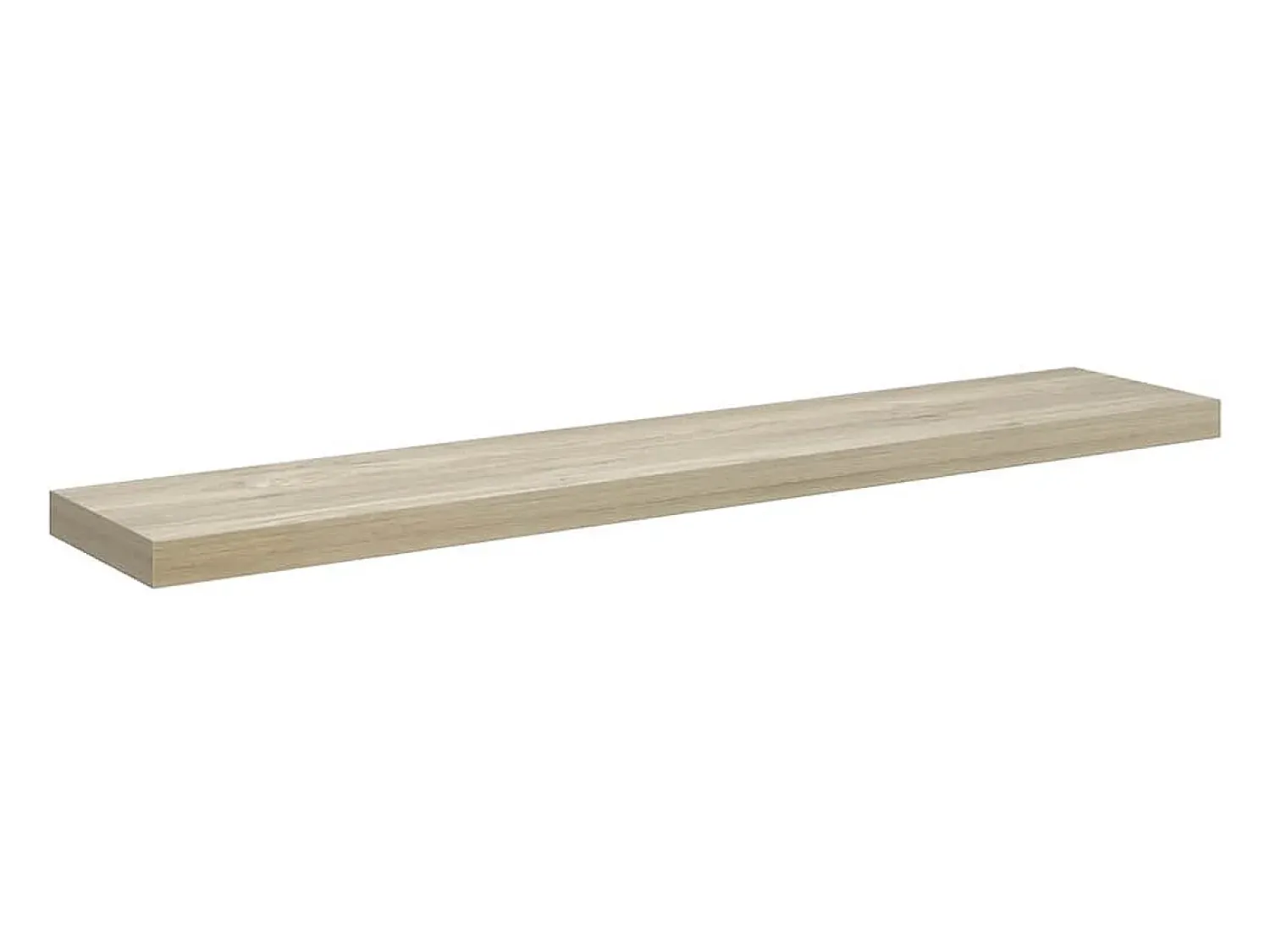 vidaxl Prateleira de parede suspensa 120x23,5x3,8 cm MDF cor carvalho^ Prateleira