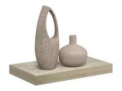 Prateleira*vidaxl Prateleira de parede suspensa 40x23x3,8 cm MDF cor carvalho Castanho