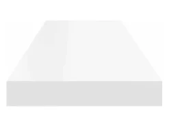 Hot vidaxl Prateleira de parede suspensa 80x23,5x3,8 cm MDF Branco