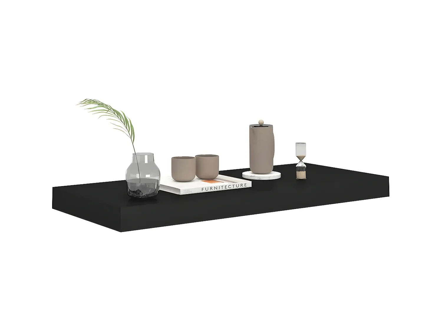 Prateleira de parede suspensa 60x23,5x3,8 cm MDF PT253637^ Prateleira