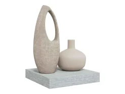 Prateleira|vidaxl Prateleira de parede suspensa 23x23,5x3,8 cm MDF Cinzento