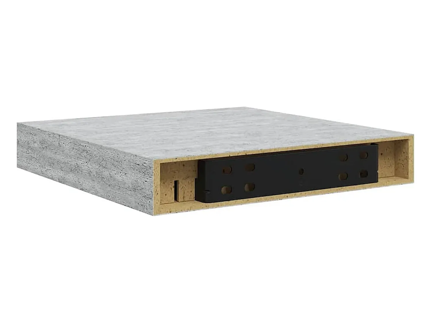 Prateleira|vidaxl Prateleira de parede suspensa 23x23,5x3,8 cm MDF Cinzento