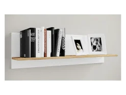 Outlet VCM Prateleira de parede Usilo Branco/carvalho de mel A. 30 x L. 102 x P. 20 cm Multicor