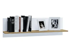 Outlet VCM Prateleira de parede Usilo Branco/carvalho de mel A. 30 x L. 102 x P. 20 cm Multicor