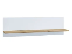Outlet VCM Prateleira de parede Usilo Branco/carvalho de mel A. 30 x L. 102 x P. 20 cm Multicor
