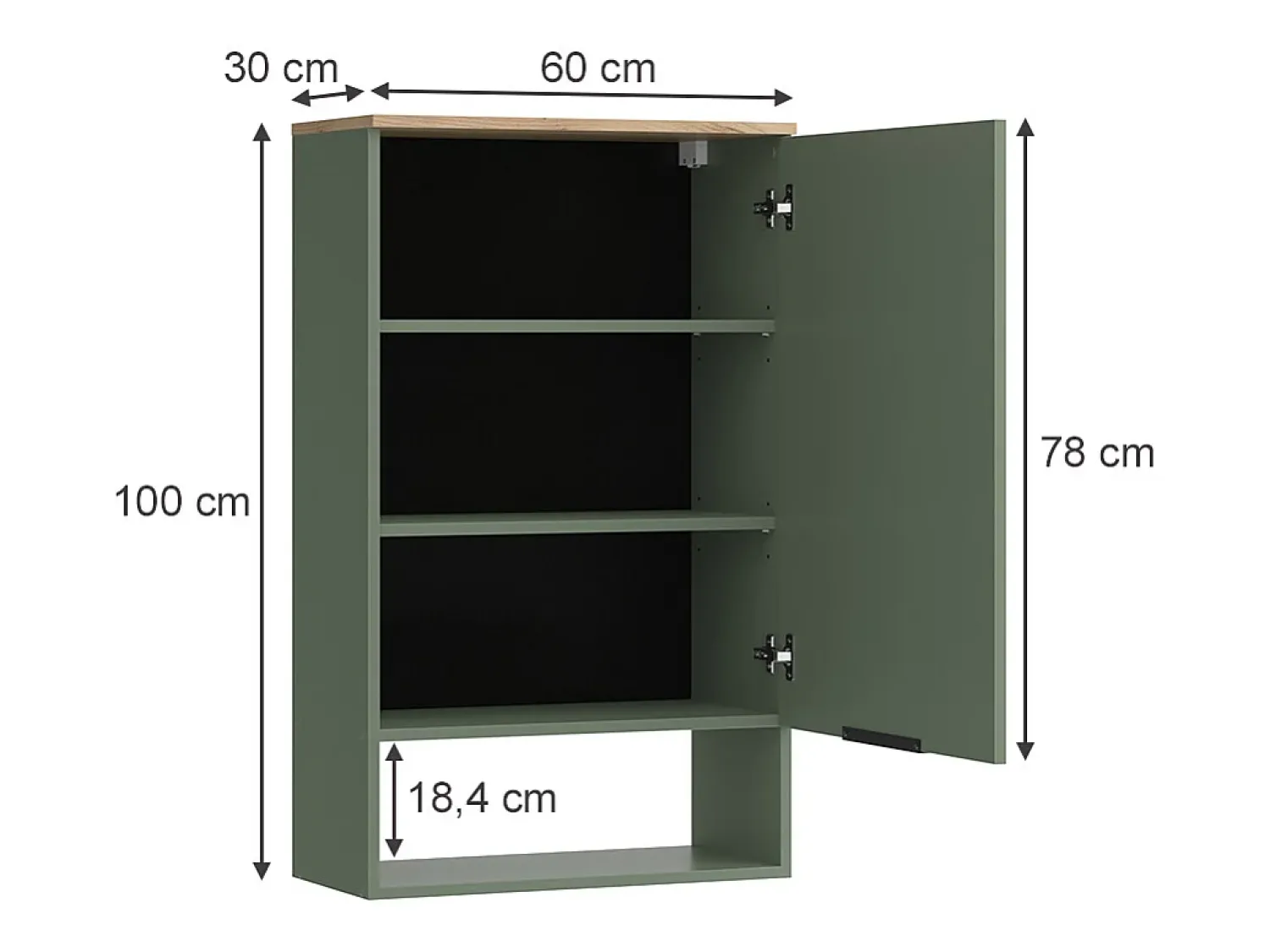 Prateleira|Vicco Prateleira de parede 60x30x100 wido Verde
