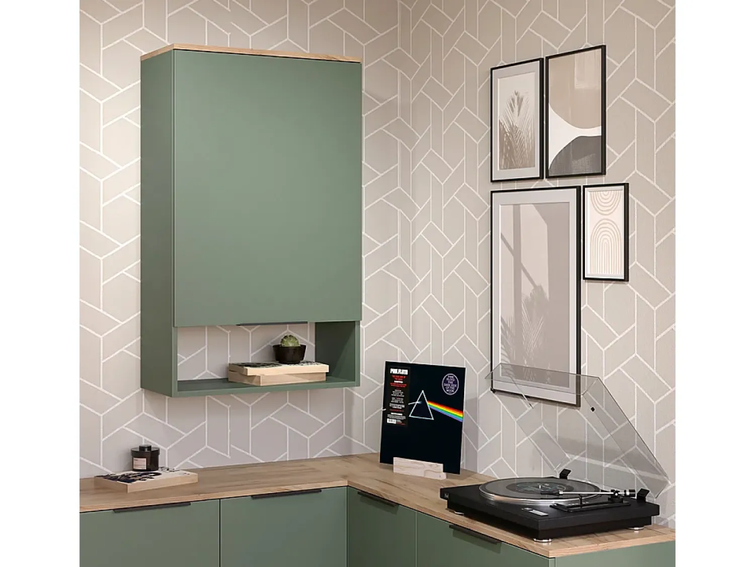 Prateleira|Vicco Prateleira de parede 60x30x100 wido Verde