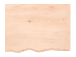 Prateleira* Prateleira de parede 80x60x(2-4) cm carvalho maciço não tratado PT942744 Castanho