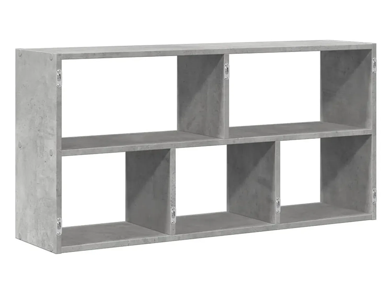 Online vidaxl Prateleira de parede 100x25x50 cm deriv. madeira cinza cimento Cinzento