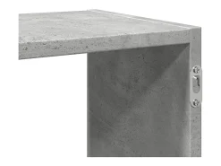 Online vidaxl Prateleira de parede 100x25x50 cm deriv. madeira cinza cimento Cinzento