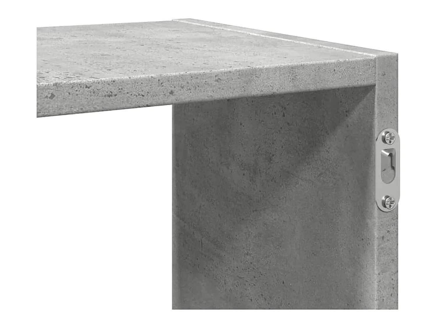 Online vidaxl Prateleira de parede 100x25x50 cm deriv. madeira cinza cimento Cinzento