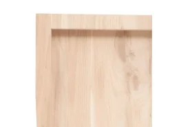 vidaxl Prateleira de parede 60x30x(2-4) cm carvalho maciço não tratado^ Prateleira