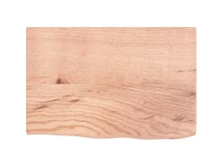 Prateleira de parede 60x40x2 cm carvalho tratado -claro PT675271^ Prateleira