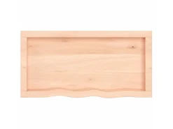 Prateleira* Prateleira de parede 80x40x(2-6) cm carvalho maciço não tratado PT683340 Castanho