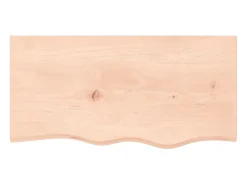 Prateleira* Prateleira de parede 80x40x(2-6) cm carvalho maciço não tratado PT683340 Castanho