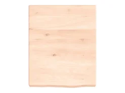 Prateleira de parede 40x50x(2-6) cm carvalho maciço não tratado PT277185^ Prateleira