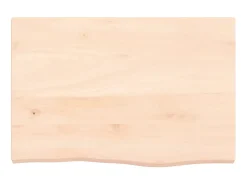 New Prateleira de parede 60x40x(2-4) cm carvalho maciço não tratado PT264552 Castanho