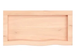 Prateleira| Prateleira de parede 60x30x(2-6) cm carvalho maciço não tratado PT209492 Castanho