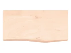 Prateleira| Prateleira de parede 60x30x(2-6) cm carvalho maciço não tratado PT209492 Castanho
