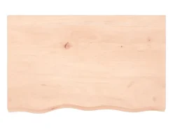 Clearance Prateleira de parede 80x50x2 cm carvalho maciço não tratado PT197178 Castanho